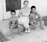 Mark, Mother, and brother, Greig, in San Miguel, California
