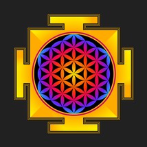 Black and Gold Sri Yantra